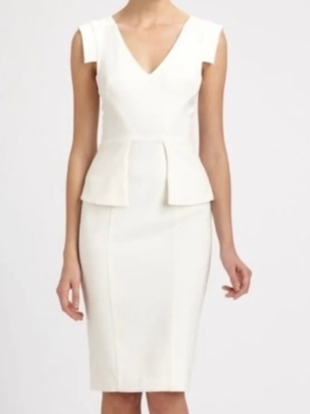 Black Halo Keyton Peplum Dress Orange Blossom 4 - Picture 10 of 10